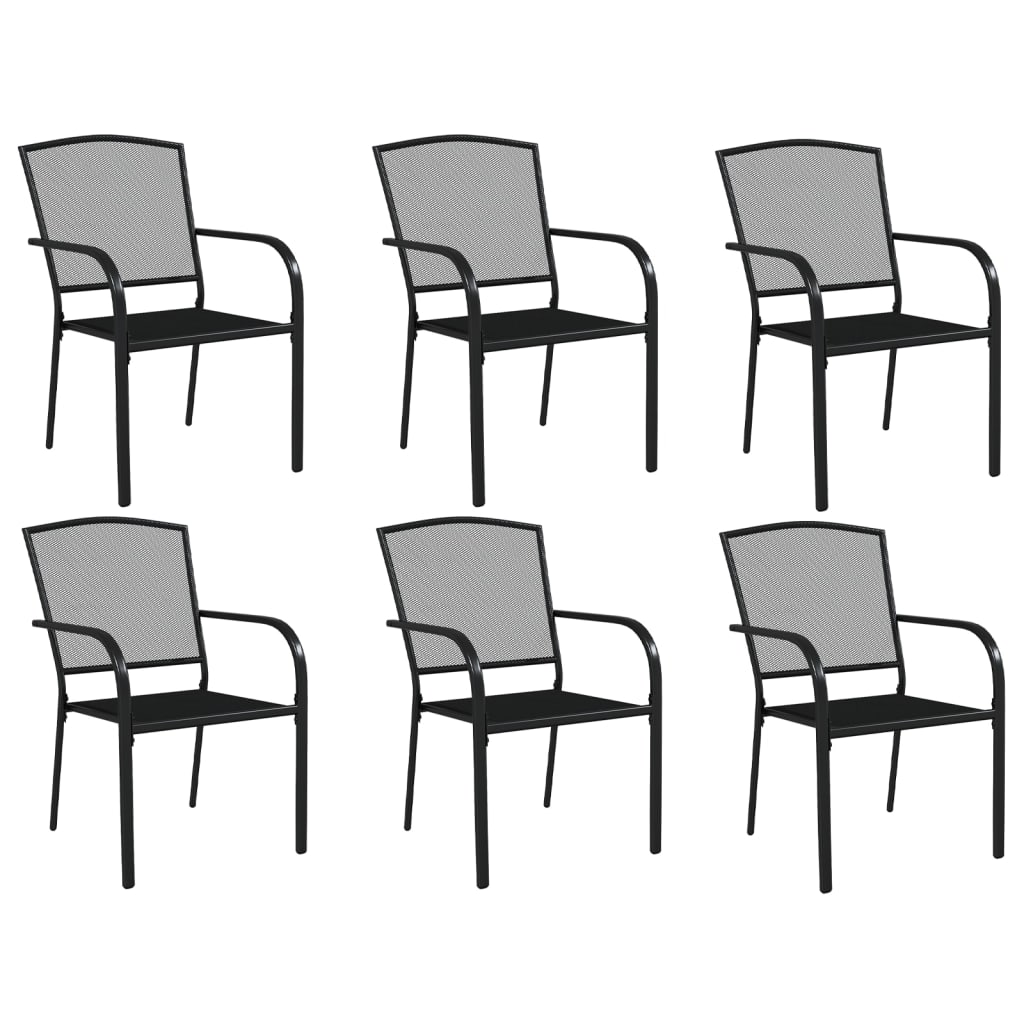 7-Delige Tuinset Staal Antracietkleurig 6