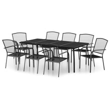9-Delige Tuinset Staal Antracietkleurig 8