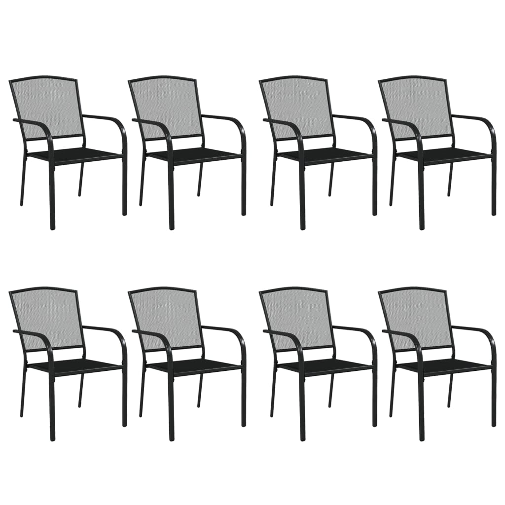 9-Delige Tuinset Staal Antracietkleurig 8