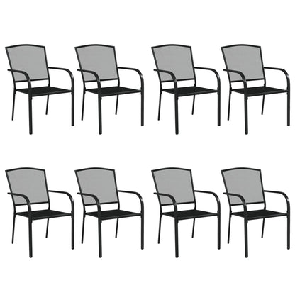 9-Delige Tuinset Staal Antracietkleurig 8