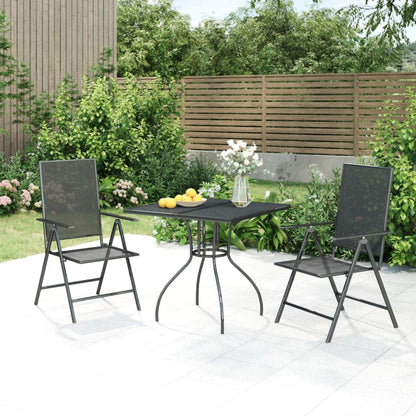 3-Delige Tuinset Staal Antracietkleurig 2