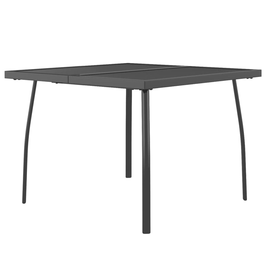 -Delige Tuinset Staal Antracietkleurig 3 100 cm tafellengte