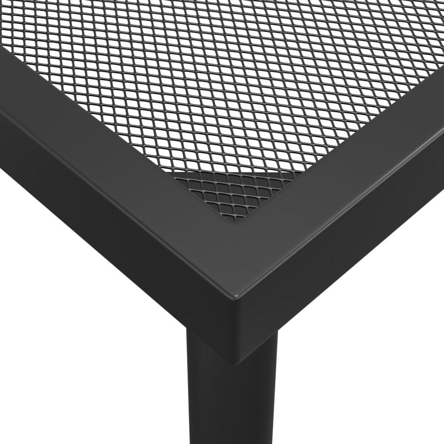-Delige Tuinset Staal Antracietkleurig 7 Lengte tafel 165 cm