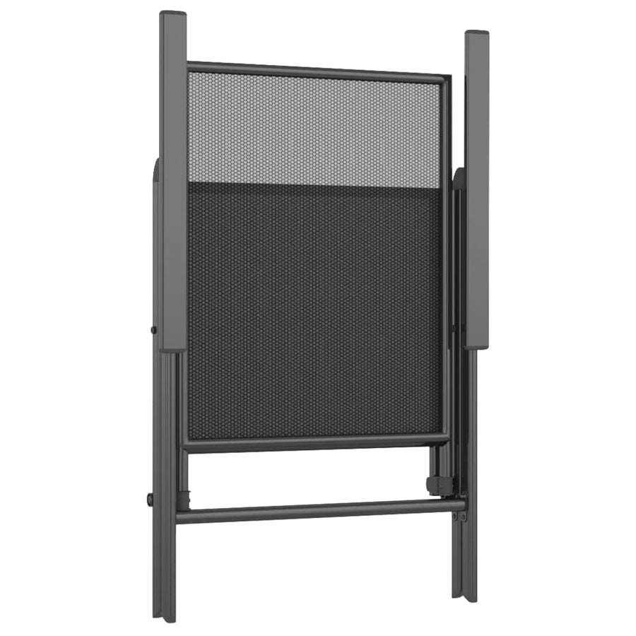 -Delige Tuinset Staal Antracietkleurig 5 Lengte tafel 165 cm