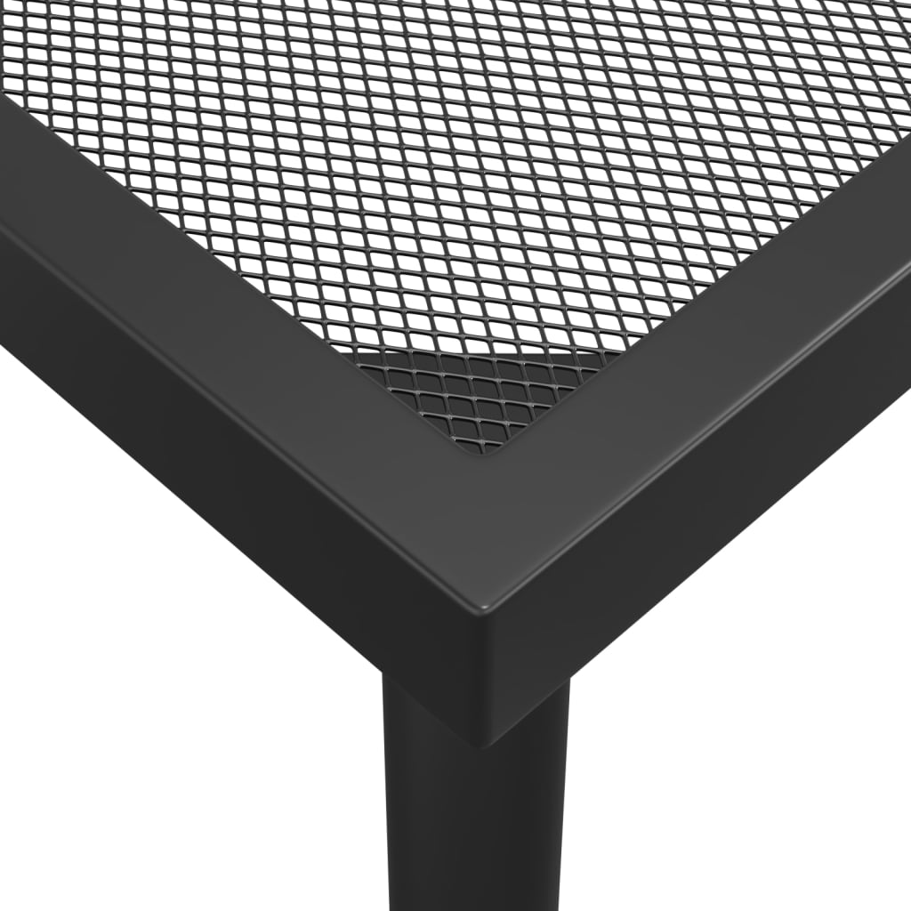 -Delige Tuinset Staal Antracietkleurig 5 Lengte tafel 165 cm