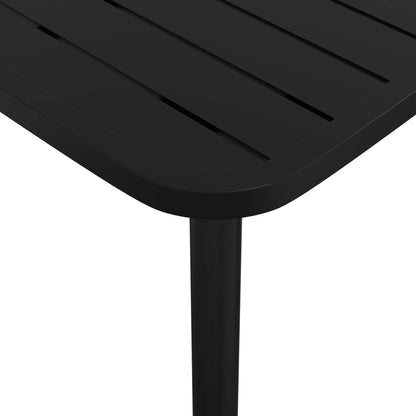-Delige Tuinset Staal Antracietkleurig 3 Lengte tafel 50 cm