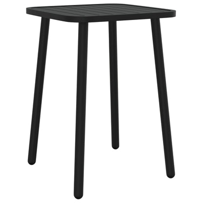5-Delige Tuinset Staal Antracietkleurig Lengte tafel 50 cm