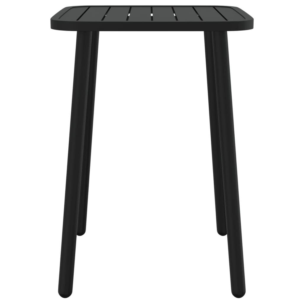 5-Delige Tuinset Staal Antracietkleurig Lengte tafel 50 cm