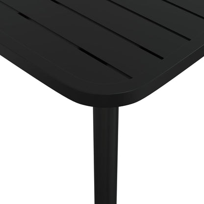 5-Delige Tuinset Staal Antracietkleurig Lengte tafel 50 cm
