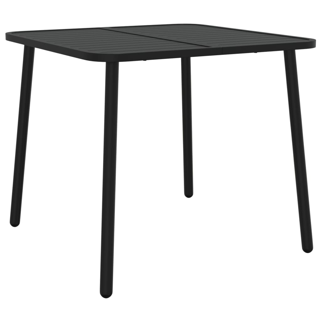-Delige Tuinset Staal Antracietkleurig 3 80 cm tafellengte