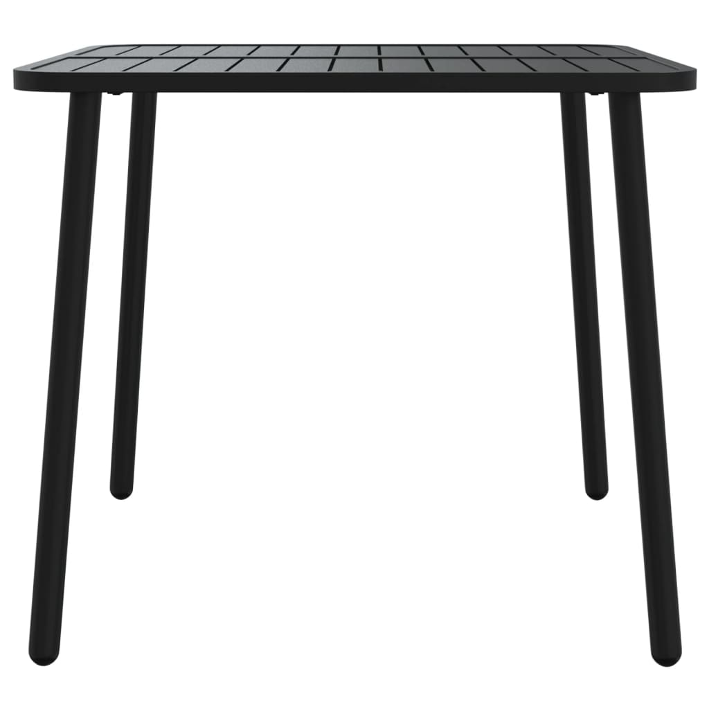 -Delige Tuinset Staal Antracietkleurig 3 80 cm tafellengte