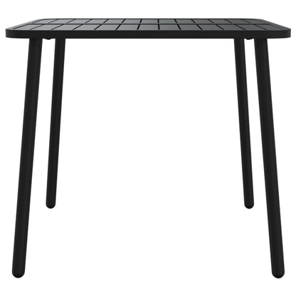 5-Delige Tuinset Staal Antracietkleurig 80 cm tafellengte