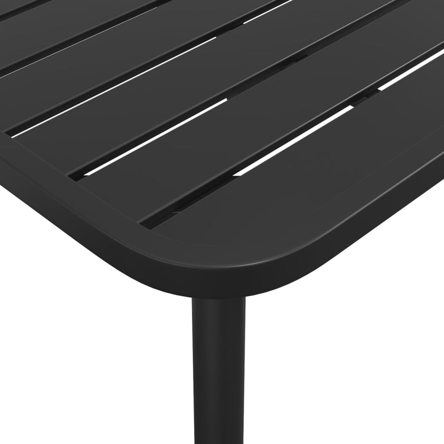 -Delige Tuinset Staal Antracietkleurig 11 200 cm tafellengte