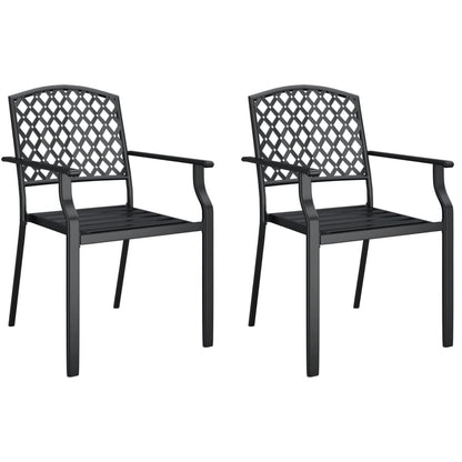 3-Delige Tuinset Staal Antracietkleurig 2
