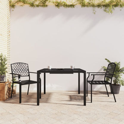 3-delige Tuinset staal antracietkleurig