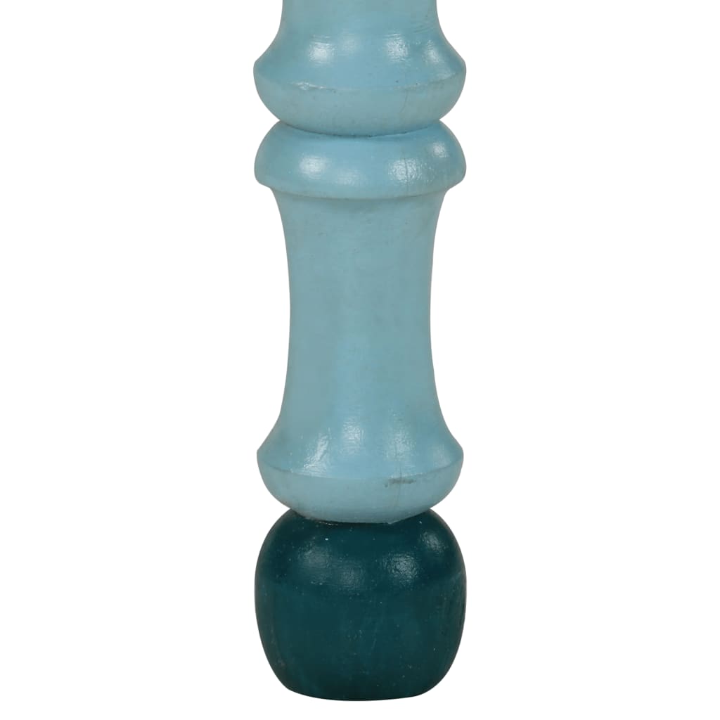 Salontafel Handbeschilderd Massief Mangohout Turquoise