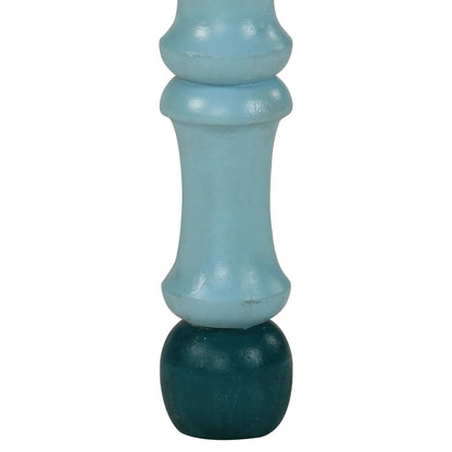 Salontafel Handbeschilderd Massief Mangohout Turquoise