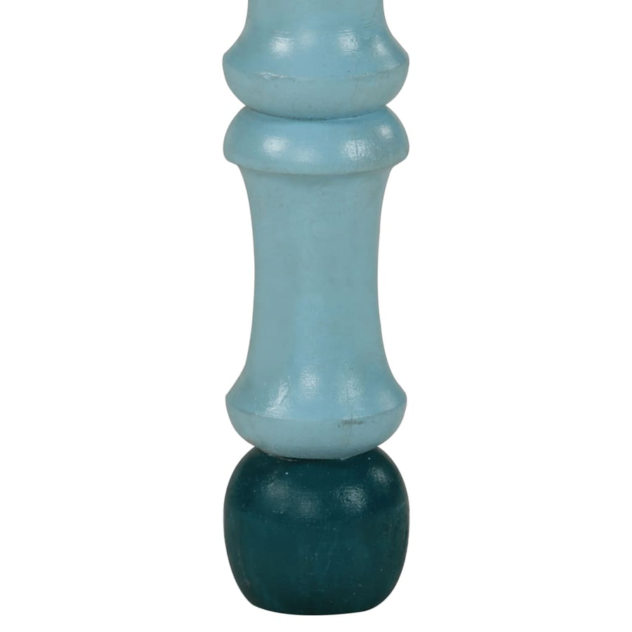 Salontafel Handbeschilderd Massief Mangohout Turquoise