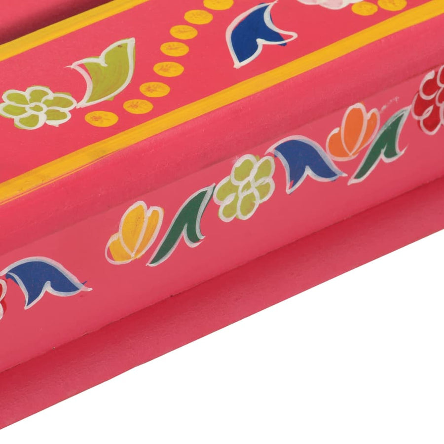 Salontafel Handbeschilderd Massief Mangohout Roze