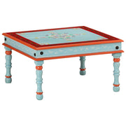 Salontafel 54x54x30 cm massief mangohout blauw