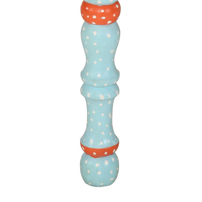 Salontafel Handbeschilderd Massief Mangohout 54 x 54 x 30 cm Blauw