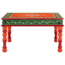 Salontafel Handbeschilderd Massief Mangohout Oranje orange