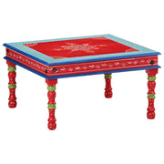 Salontafel 54x54x30 cm massief mangohout rood