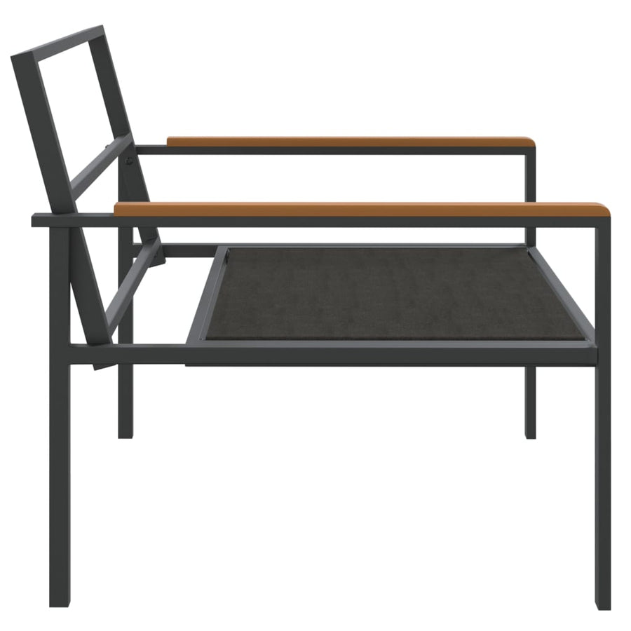 4-Delige Loungeset Met Kussens Staal Antracietkleurig