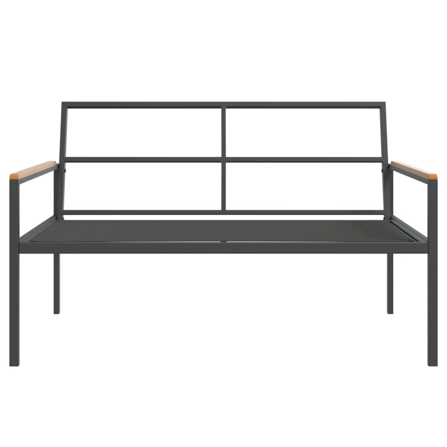 4-Delige Loungeset Met Kussens Staal Antracietkleurig
