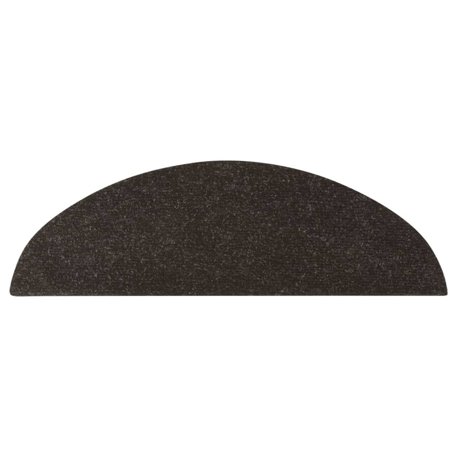 Trapmatten Zelfklevend 56X17X3 Cm 10 Zwart Halfrond (56 x 17 cm)
