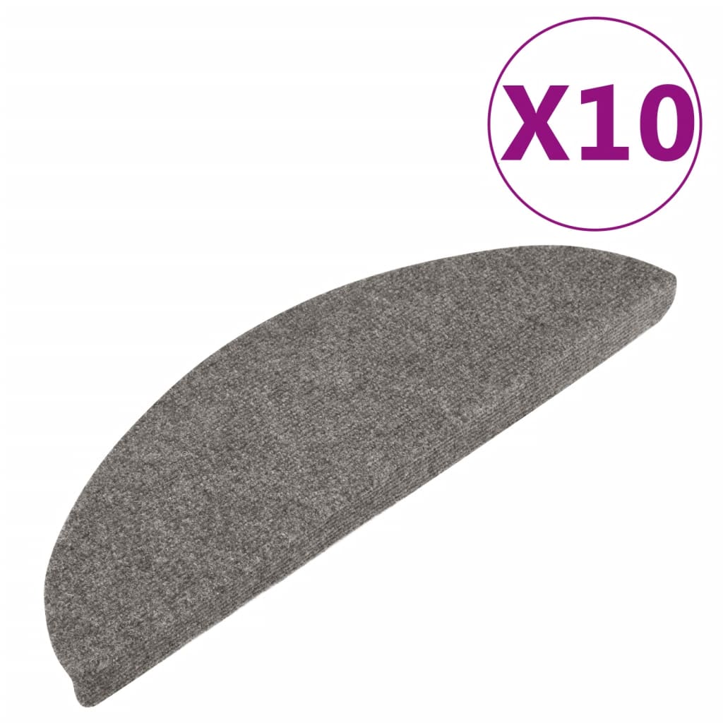 Trapmatten Zelfklevend 56X17X3 Cm 10 Grijs Halfrond (56 x 17 cm)