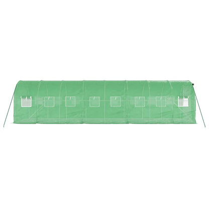 Tuinkas Met Stalen Frame 16 M² 8 x 2 x 2 m Groen