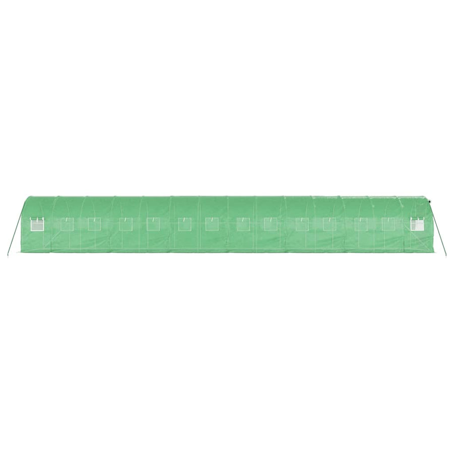 Tuinkas Met Stalen Frame 28 M² 14 x 2 x 2 m Groen