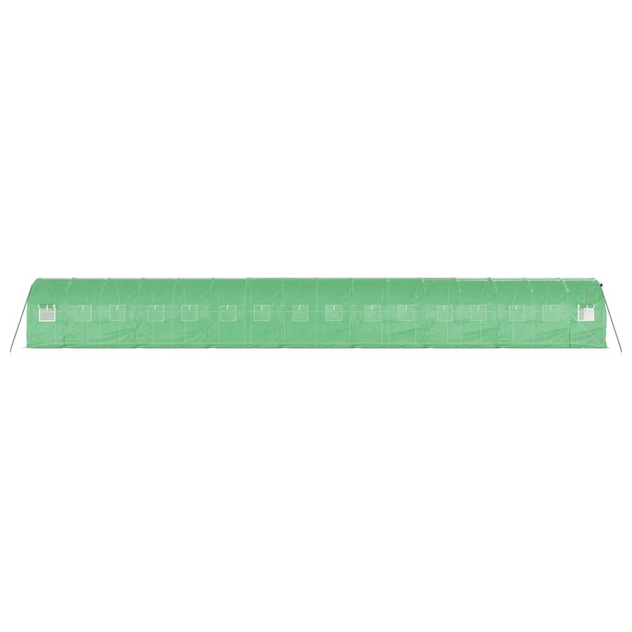 Tuinkas Met Stalen Frame 32 M² 16 x 2 x 2 m Groen