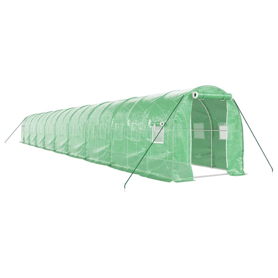 Tuinkas Met Stalen Frame 36 M² 18 x 2 x 2 m Groen