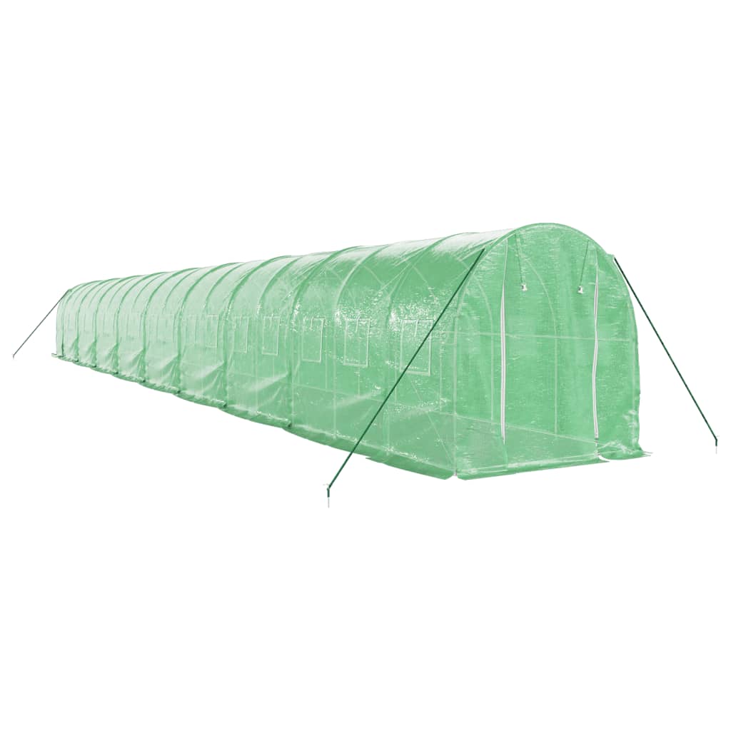 Tuinkas Met Stalen Frame 36 M² 18 x 2 x 2 m Groen