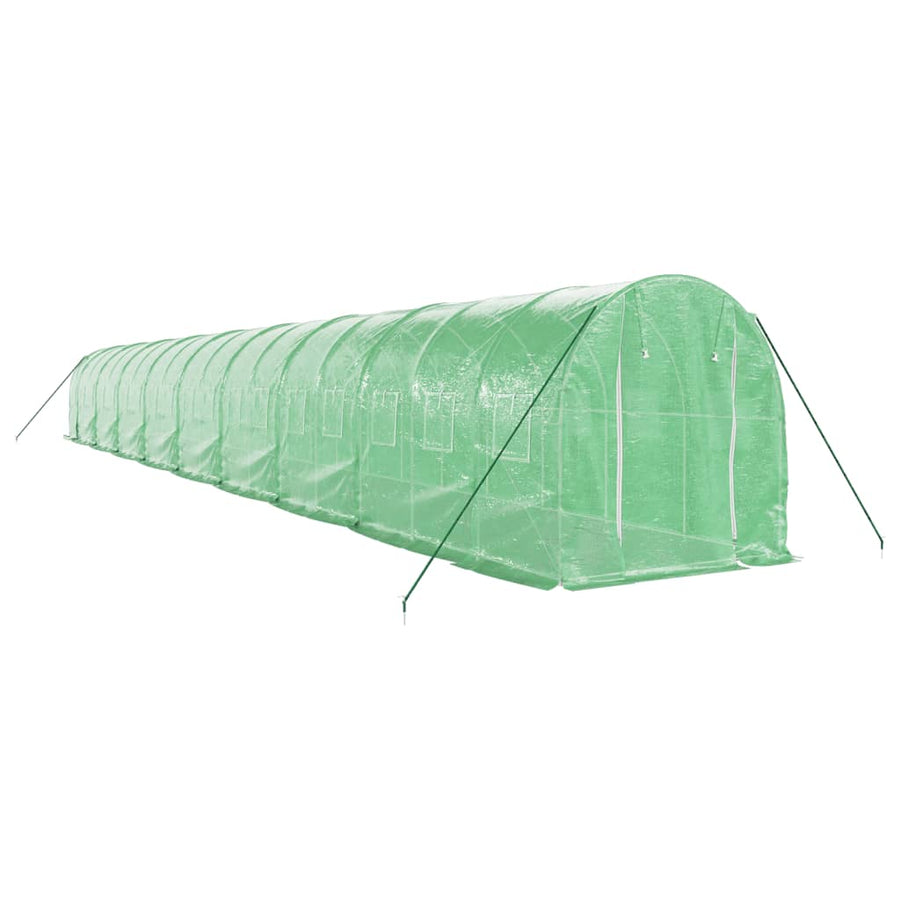 Tuinkas Met Stalen Frame 36 M² 18 x 2 x 2 m Groen
