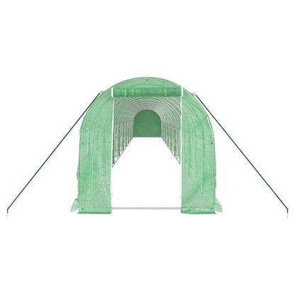 Tuinkas Met Stalen Frame 36 M² 18 x 2 x 2 m Groen