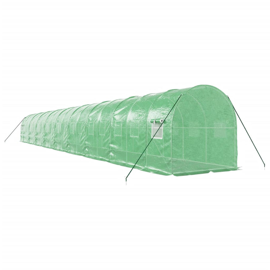 Tuinkas Met Stalen Frame 36 M² 18 x 2 x 2 m Groen