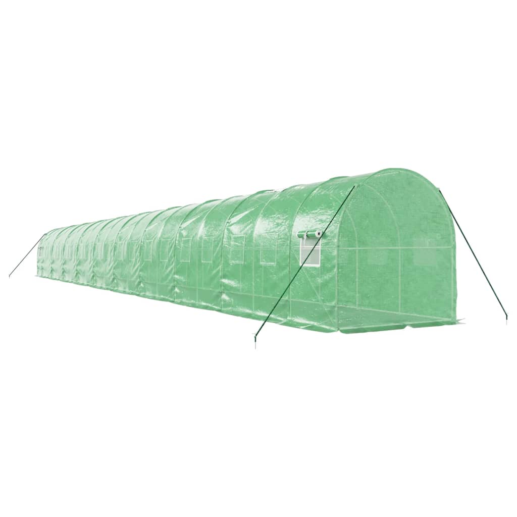 Tuinkas Met Stalen Frame 40 M² 20 x 2 x 2 m Groen