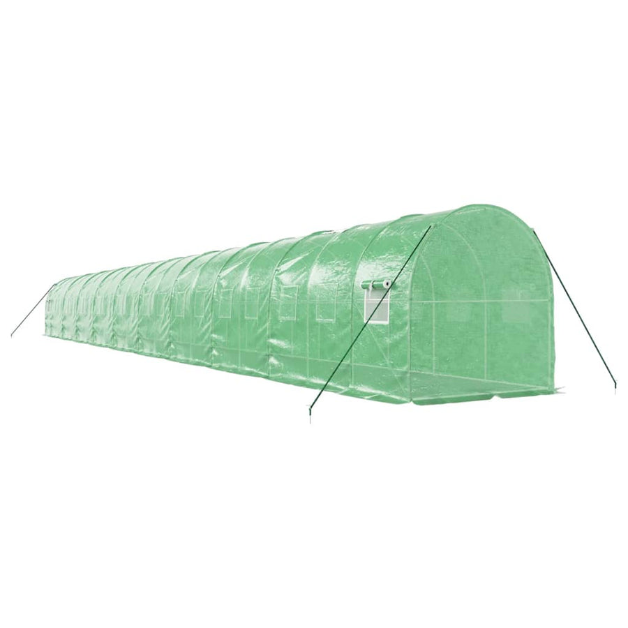 Tuinkas Met Stalen Frame 40 M² 20 x 2 x 2 m Groen