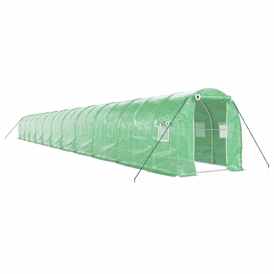 Tuinkas Met Stalen Frame 44 M² 22 x 2 x 2 m Groen