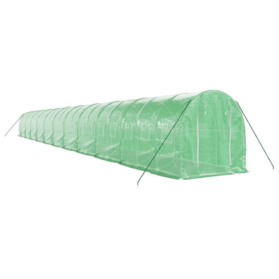 Tuinkas Met Stalen Frame 44 M² 22 x 2 x 2 m Groen