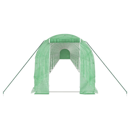 Tuinkas Met Stalen Frame 44 M² 22 x 2 x 2 m Groen