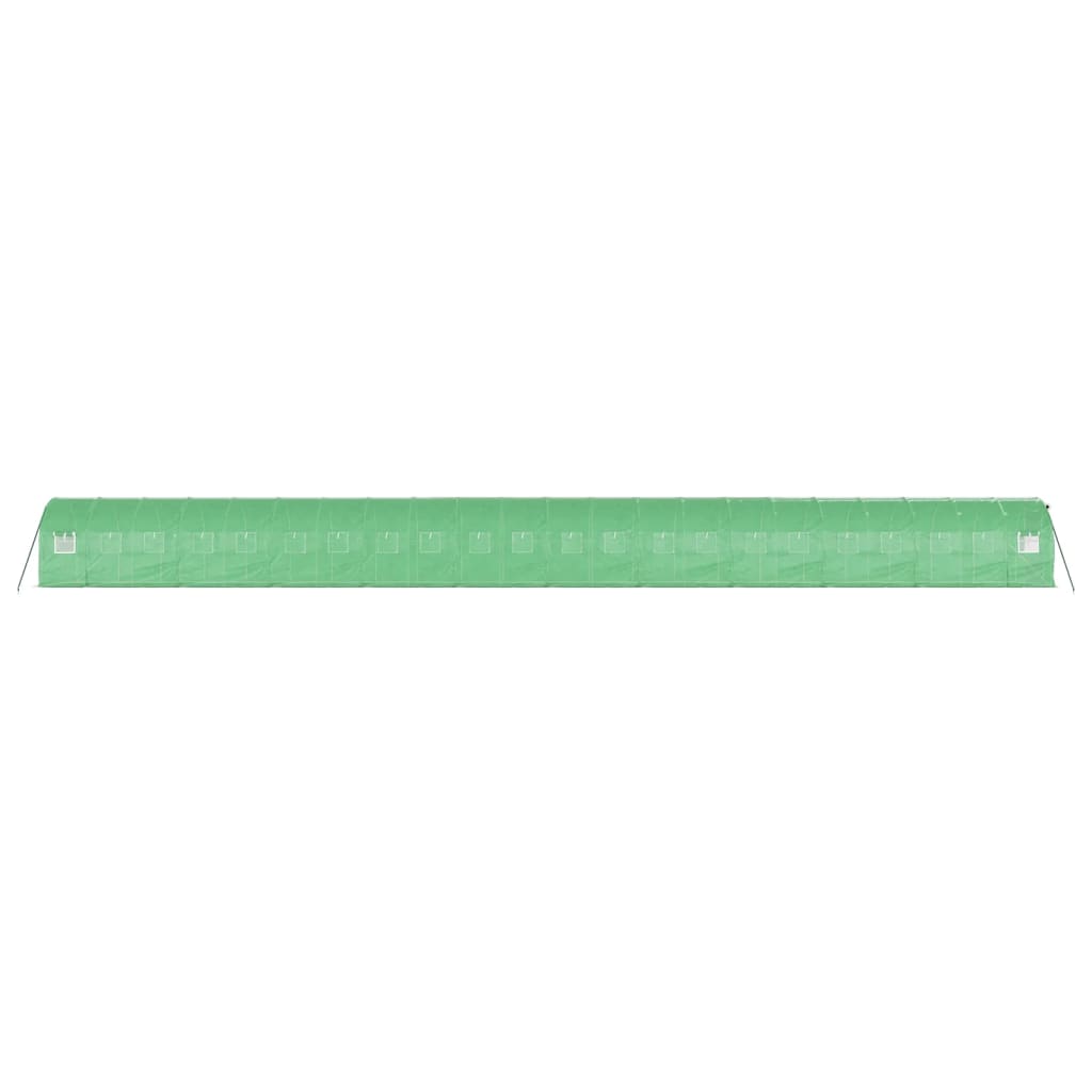 Tuinkas Met Stalen Frame 44 M² 22 x 2 x 2 m Groen