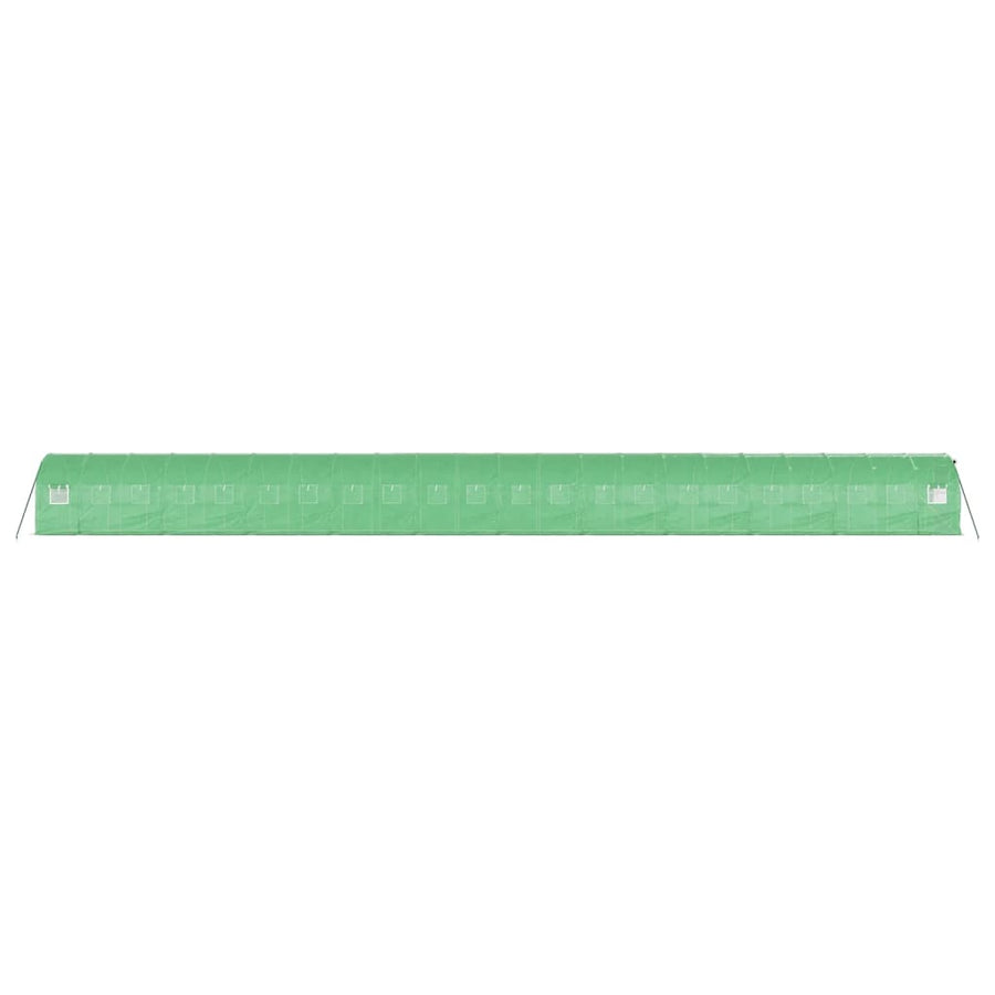 Tuinkas Met Stalen Frame 44 M² 22 x 2 x 2 m Groen