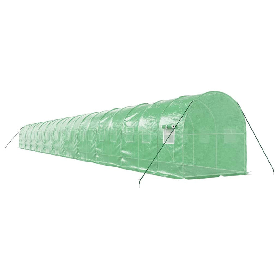 Tuinkas Met Stalen Frame 44 M² 22 x 2 x 2 m Groen