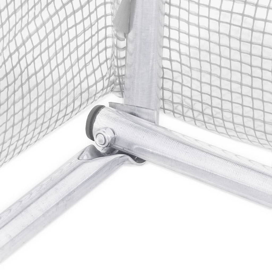 Tuinkas Met Stalen Frame 12 M² 6 x 2 x 2 m Wit