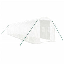 Tuinkas Met Stalen Frame 20 M² 10 x 2 x 2 m Wit