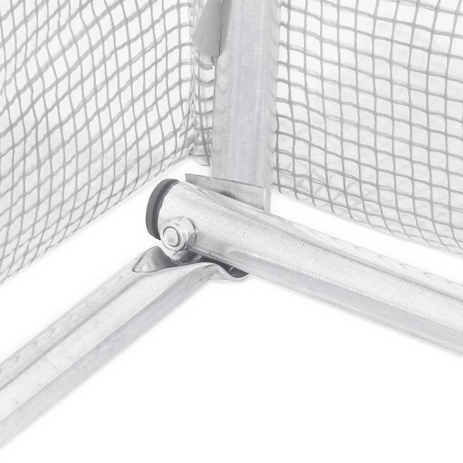 Tuinkas Met Stalen Frame 20 M² 10 x 2 x 2 m Wit